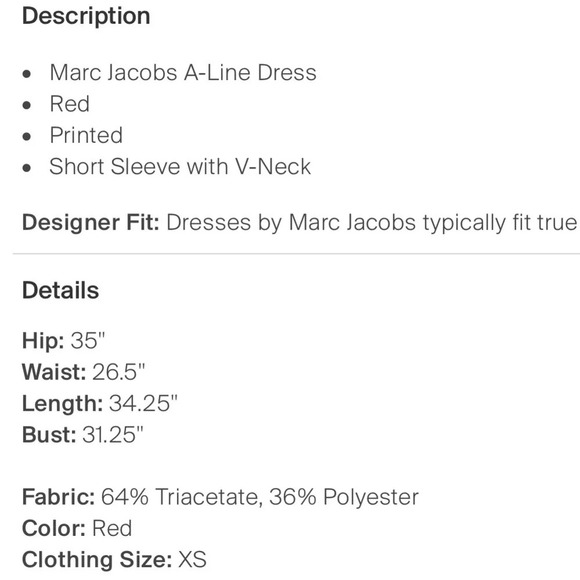 MARC by Marc Jacobs dress size XS NWOT - Picture 4 of 11